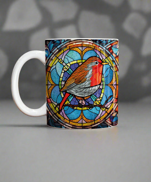 Bobbin Robin Suncatcher Artwork Ceramic Mug